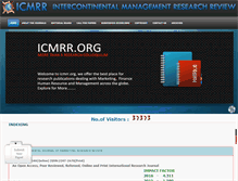 Tablet Screenshot of icmrr.org